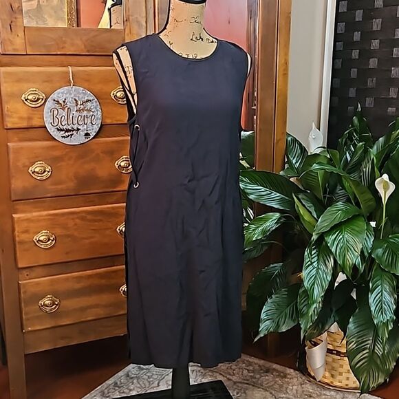 Avec Les Filles Black side slit dress size Small - Picture 1 of 13